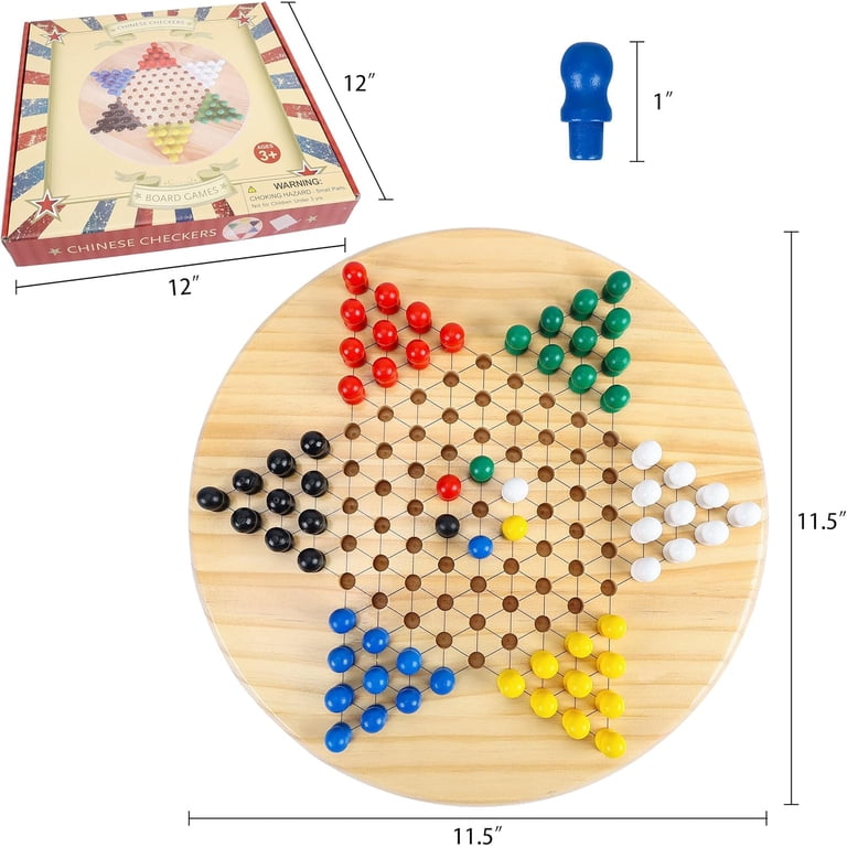 Fugocen Wooden Chinese Checkers Board Game photo 2