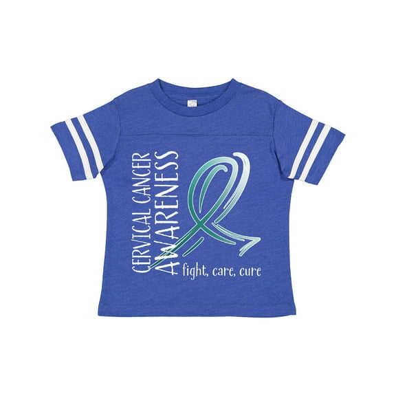 Inktastic Cervical Cancer Awareness- Fight, care, cure Boys or Girls Toddler T-Shirt