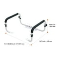 thumbnail image 5 of KFFKFF Toilet Safety Rail with 300lbs Capacity, Adjustable Width for Various Toilets, Simple Setup, Grab Bars with Cushioned Armrests for Elderly, Disabled, and Individuals with Limited Mobility, 5 of 9