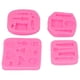 thumbnail image 5 of Moldes De Silicona, Molde De Fondant De Silicona De Grado Alimenticio, Herramientas De Maquillaje, 4 Piezas, Diseño Antiadherente Ampliamente Utilizado Para Pasteles, 5 of 7