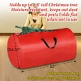 thumbnail image 2 of SUNRISEUMBRELLA Large Artificial Christmas Tree Carry Storage Bag Holiday Clean Up 8' w Handles(RED), 2 of 4