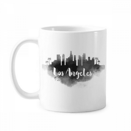 

Los Angeles America Ink City Painting Mug Pottery Cerac Coffee Porcelain Cup Tableware