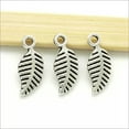 thumbnail image 2 of U8MO 30/50/120X Mini Leaves Tibetan Silver Charms Pendants for Jewelry Making 15*6mm-50pcs, 2 of 5