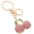 thumbnail image 6 of Clispeed cherry keychain pendant pink zinc alloy 1Pcs fruit keychain for women and girls, 6 of 8