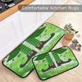 thumbnail image 5 of Patricks Day Leprechaun Legs Kitchen Rug Irish Shamrock Kitchen Mats Runner Laundry Rug Non Slip Floor Door Mats Soft Doormats Carpet Home Decor Set of 2, 5 of 6