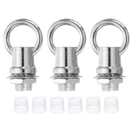 

Uxcell M10 Thread Lifting Eye Nut Female Loop Holder Hook Ring 8kg Load 14mm Silver Tone 3 Set
