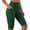 Green, variant on HAiming Women Bike Shorts Yoga Gym Leggings Workout Pants Comfy Solid Color High Waisted Athletic Pants with Pockets