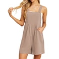 thumbnail image 4 of Cueply Rompers for Women Short Overalls Casual Summer Adjustable Strap Shorts Jumpsuit with Pockets, 4 of 7