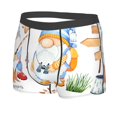 thumbnail image 2 of Balery Gnome Camping Fishing Men's Boxer Briefs, Soft and Breathable Cotton Underwear with nylon Waistband-Small, 2 of 9