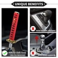 thumbnail image 3 of Kit de pomo de cambio de marchas Unique Bargains, 25 cm con 4 adaptadores para vehículos automáticos y manuales de aleación de aluminio rojo, 3 of 7