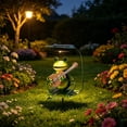 thumbnail image 5 of Outdoor Iron Solar Garden Statue with LED Lights – Whimsical Yard Decor for Landscaping and Patio Enhancement, 5 of 5