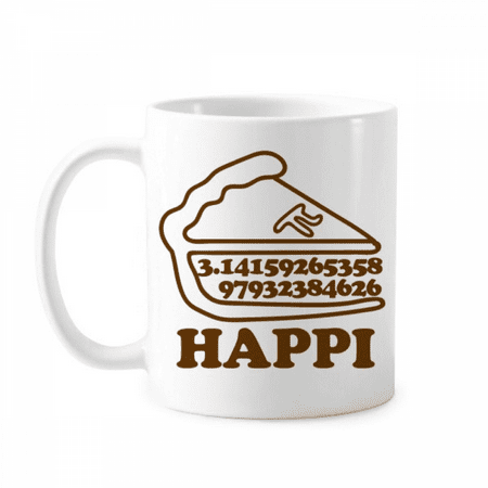 

Happy Mathematics Calculates Pi Mug Pottery Cerac Coffee Porcelain Cup Tableware