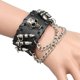 thumbnail image 3 of Brazalete de cuero Fernando Negro Pulsera, 3 of 8