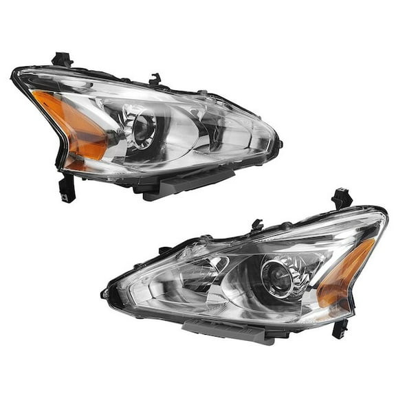 Headlight Assembly Set - Compatible with 2013 - 2015 Nissan Altima 2014