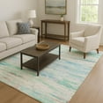 thumbnail image 7 of Addison Rugs Mayfield Premium Machine Washable Transitional Abstract Teal Rectangle Rug, 9' x 12', 7 of 7