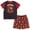 Black, variant on Harry Potter Gryffindor Big Boys Pajama Shirt and Shorts Black 18-20