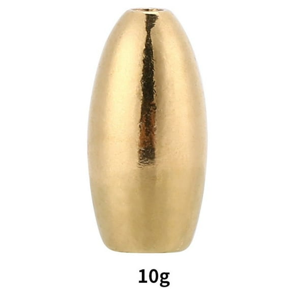 Fishing Sinker,10Pcs CorrosiOn resistant Copper Fishing Weight Fishing Copper Weight Optimized for Excellence
