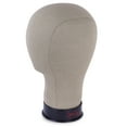 thumbnail image 1 of 11.5"" Tall Canvas Wig Head cork filled (20""- 25"") - (23"" Circumference), 1 of 5