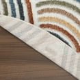 thumbnail image 3 of Nourison Astra Machine Washable 5'3" x Round Ivory Multicolor Mid-Century Modern Indoor Rug, 3 of 9