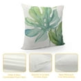 thumbnail image 4 of Chilfamy Green Tropical Leaves Throw Pillow Covers Decorative Monstera Palm Leaf Couch Pillow Case Botanical Plant Outdoor Pillow Covers Waterproof Fabric for Patio Bedroom Living Room, 4 of 5
