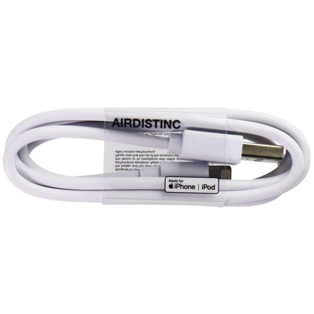 AIRDISTINC 1 Meter Lightning to USBA cable white