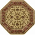 thumbnail image 3 of Sensation Transitional 5' Octagon Ivory and Scarlet Polypropylene Indoor Area Rug, 3 of 7