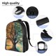 thumbnail image 5 of Disketp Seasonal Tree Reflection Mochila Unisex de Apertura Lateral Completa, Mochila para Laptop para Escuela, Trabajo y Viajes, 5 of 8