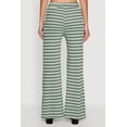 thumbnail image 4 of Womens Trendy Striped Brushed Knit Flare Leg Pants, 4 of 4