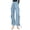 Light Blue, variant on ABATAB Women Striped Pants Bow Tie Wide Leg Lounge Pants Corduroy Elastic Waisted Casual Loose Fit Trousers with Pockets