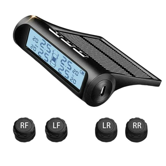 Coche Solar Sensores Monitor LCD Inalámbrico profesion Automóvil Panel solar Carga USB Ahorro de Se la la adaptaciónción para Yotijar monitor de presión de neumáticos