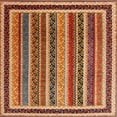 thumbnail image 1 of Ahgly Company Machine Washable Indoor Square Contemporary Sand Brown Area Rugs, 7' Square, 1 of 7