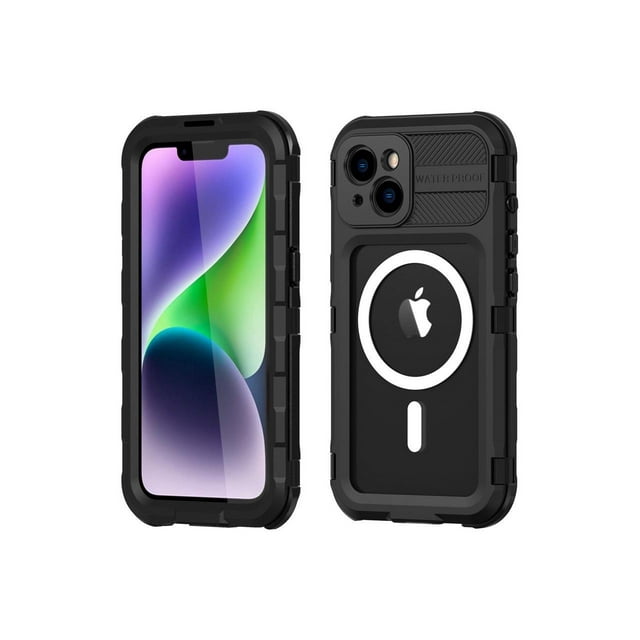 iPhone 14 6.1 inch Waterproof Case, MagSafe Compatible, Built-in Screen Protector IP68 Underwater Dustproof 360 Full Body Shockproof Protective Cover