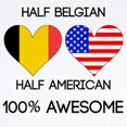thumbnail image 2 of CafePress - Half Belgian Half American Body Suit - Baby Light Bodysuit, Size Newborn - 24 Months, 2 of 4