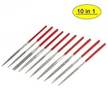 

Glass Carving Tool Diamond Needle Files Set 103mm Long 10 in 1