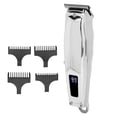 thumbnail image 4 of Hair Clippers Set, Electric Hair Cutting Set LED Display Long Lasting Silver High Accuracy Alloy With Guide Comb For Salon, 4 of 8