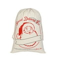 thumbnail image 1 of Christmas Stocking Gift Bag Drawstring Design Candy Toy Holder Storage Organizer Cloth Pouch Type 4, 1 of 8