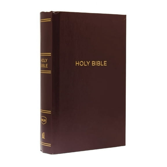 NKJV, Pew Bible, Large Print, Hardcover, Burgundy, Red Letter Edition (Large Print) (Hardcover)