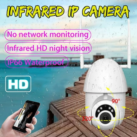 Outdoor Home HD 1080P Dual Antenna IP Camera Wireless Security Speed Dome Remote Surveillance Camera Night Vision Two-way Intercom IP66
