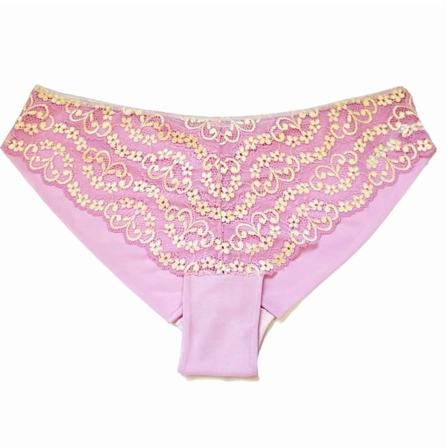 Hipster Ilusión para Dama, Encaje Floral y Transparencias Multicolor Talla XG