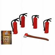 Fire Extinguishers and Axe 1/24th Scale Tools Phoenix Toys