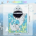 thumbnail image 2 of Hengguang Shark Hooded Towel for Kids, Hooded Beach Towel Swimming Bath Poncho Ultra Soft and Absorbent Bathrobe for Girls Boys Children Toddler 2-8 Years Old(green shark), 2 of 7