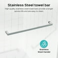thumbnail image 2 of BARONAGE Double Sliding Shower Door 68-72" W x 76" H, Frameless Shower Doors with 3/8" (10mm) Thick Tempered Glass (No Soft-Close Buffer), Brushed Nickel, 2 of 10