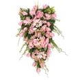 thumbnail image 1 of Guirnalda decorativa de lágrima para colgar en la pared, guirnalda floral, adornos artificiales Rosa, 1 of 9