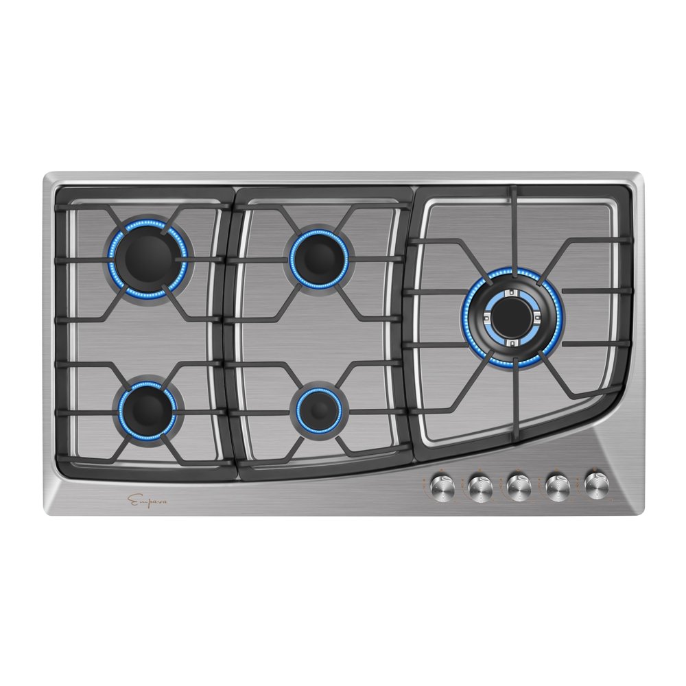 Empava 36" 5 Italy Sabaf Burners Stove Top Gas Cooktop Stainless Steel