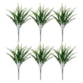 thumbnail image 2 of 2026 6-Pack Artificial Fern Plants with Lifelike Silk Fronds - Green Faux Potted Plants for Home Decor, Office, Wedding & Indoor Landscaping, 2 of 7
