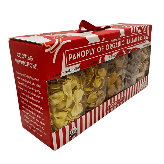 Panoply Organic Italian Pasta Variety Pack, 5  Count 7.05 oz Bags, USDA Organic