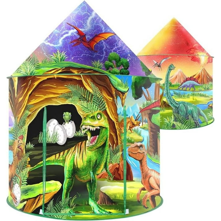 Nicecastle Dinosaur Pop-Up Kids Play Tent, Indoor/Outdoor photo 1