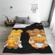 thumbnail image 5 of Balery Pumpkin Pie Gnome Manta de Felpa Suave y Acogedora – Cobija de Franela Aterciopelada para Cama, Lavable y Cálida para Sofá, Mascotas, Transpirable-50"x40", 5 of 7