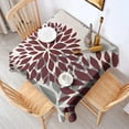 thumbnail image 2 of Red and Gray Floral Pattern Square Tablecloth,Waterproof Square Table Cover,Wipeable Spillproof Washable Table Cover for Home Kitchen Party Decor 60"x60"(152x152cm), 2 of 6