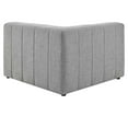 thumbnail image 6 of Sofa Corner Chair, Fabric, Light Grey Gray, Modern Contemporary Urban Design, Living Lounge Room Hotel Lobby Hospitality, 6 of 8